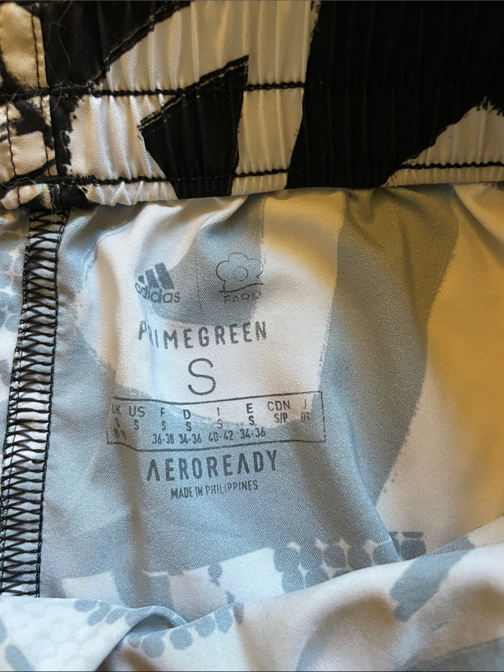 Adidas x Farm Rio Black and White Graphic Women’s Shorts - Picture 3 of 4